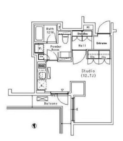 パークアクシス代官山の物件間取画像